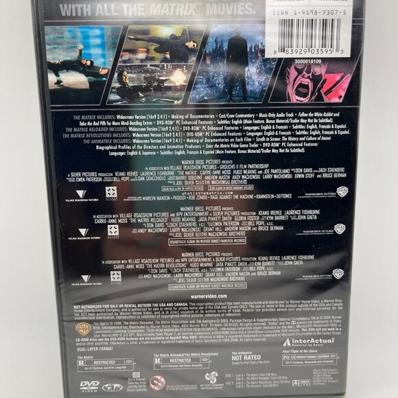 Sealed new in box THE MATRIX COLLECTION - 4 FILM FAVORITES DVD Set - Picture 2 of 2